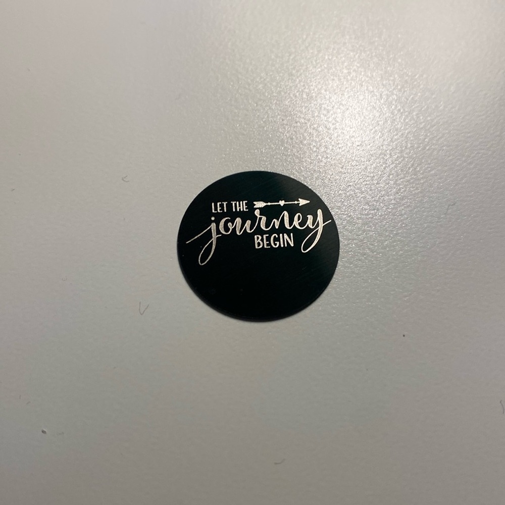 Let the Journey Begin Origami Owl Background Faceplate